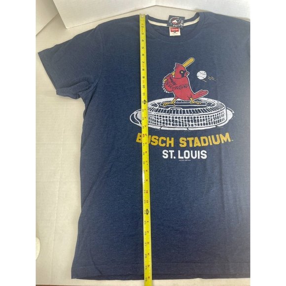 Men's NEW Homage Navy St. Louis Cardinals Busch Stadium Tri-Blend Tee Size XL - Picture 8 of 9